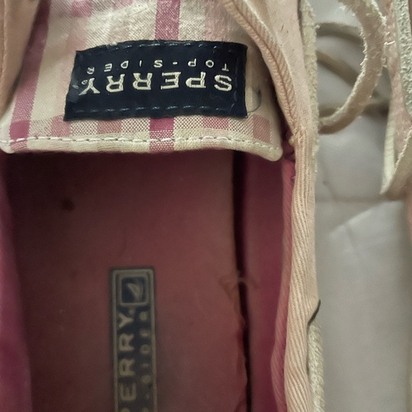 Sperry Pink Plaid Canvas Loafers - Picture 7 of 9
